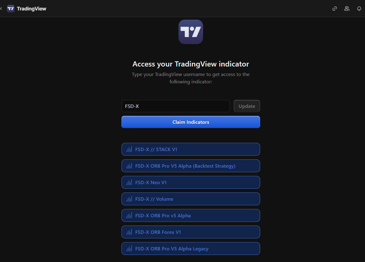 Claim TradingView indicators on Whop